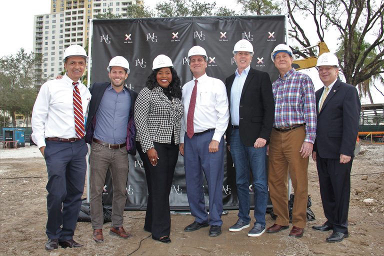 Dean Trantalis, Ryan Shear, Broward County Mayor Barbara Sharief, Jack Seiler, Kevin Maloney, Commissioner Romney Rogers, Lee Feldman