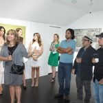 Adriana Herrera introducing the artists