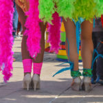 The beautiful legs and dancers of the Pacific and caribbean beach