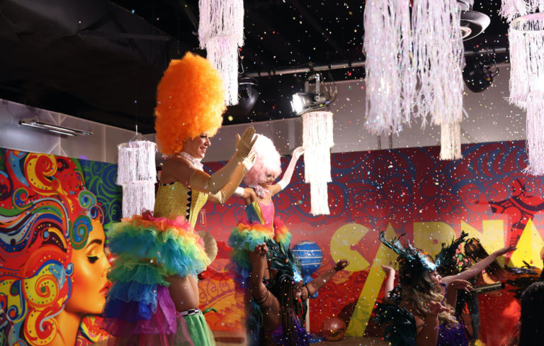 The colorful confetti dance party for the opening of Miami Sweet was as over-the-top as the concept itself.