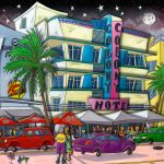 Childish Art – 24h – Straight off the bus – Black morning – 75x100cm