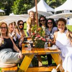 Ladies enjoying the EmpowHER Miami Marketplace