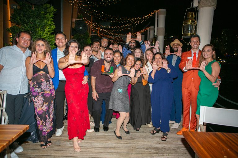 All About The U: Go-Getters, Miami Herbert Executives & the Brickell Magazine team show their University of Miami pride