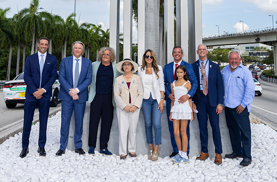 Martin Melo, Carlos Melo, Helidon Xhixha, Mayor Mayor Daniella Levine Cava, Commissioner Danielle Cohen Higgins, Humberto Ortiz, Amalia Ortiz, Ralph Cutie & Hector Ortiz, Sr