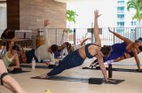 Encounters w/ Panorama Tower — November 2026 Participants of the poolside Wellness & Pilates session